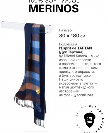 Шарф Унисекс F3-2HsQ.W315_GZ-548B/N.BLE